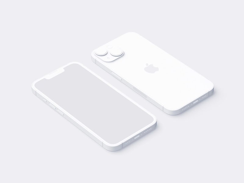 Clay iPhone 14 Mockup