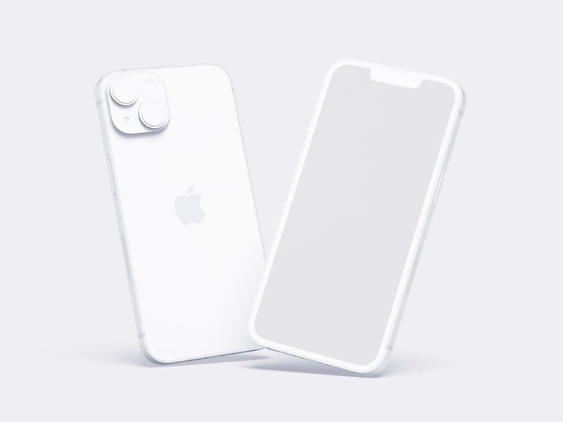 Clay iPhone 14 Mockup