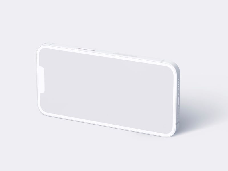 Clay iPhone 14 Mockup