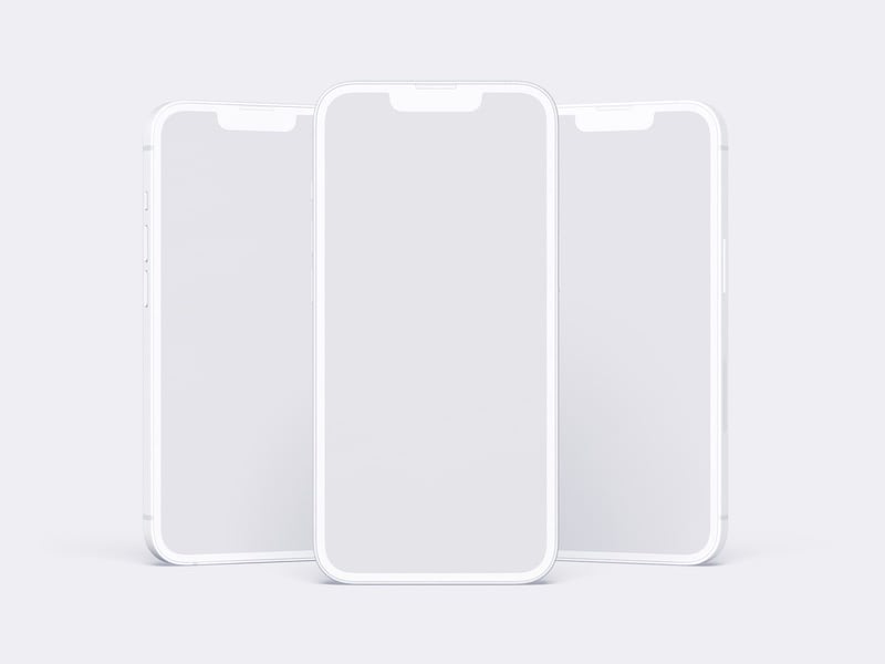 Clay iPhone 14 Mockup