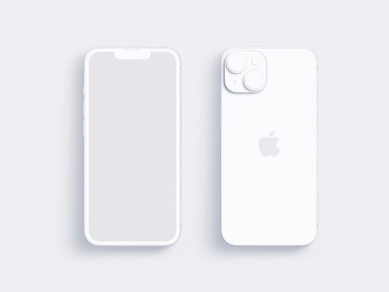 Clay iPhone 14 Mockup