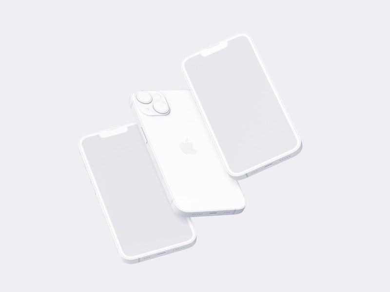 Clay iPhone 14 Mockup