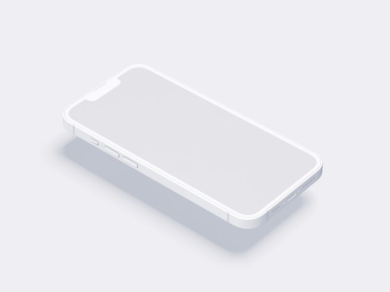 Clay iPhone 14 Mockup
