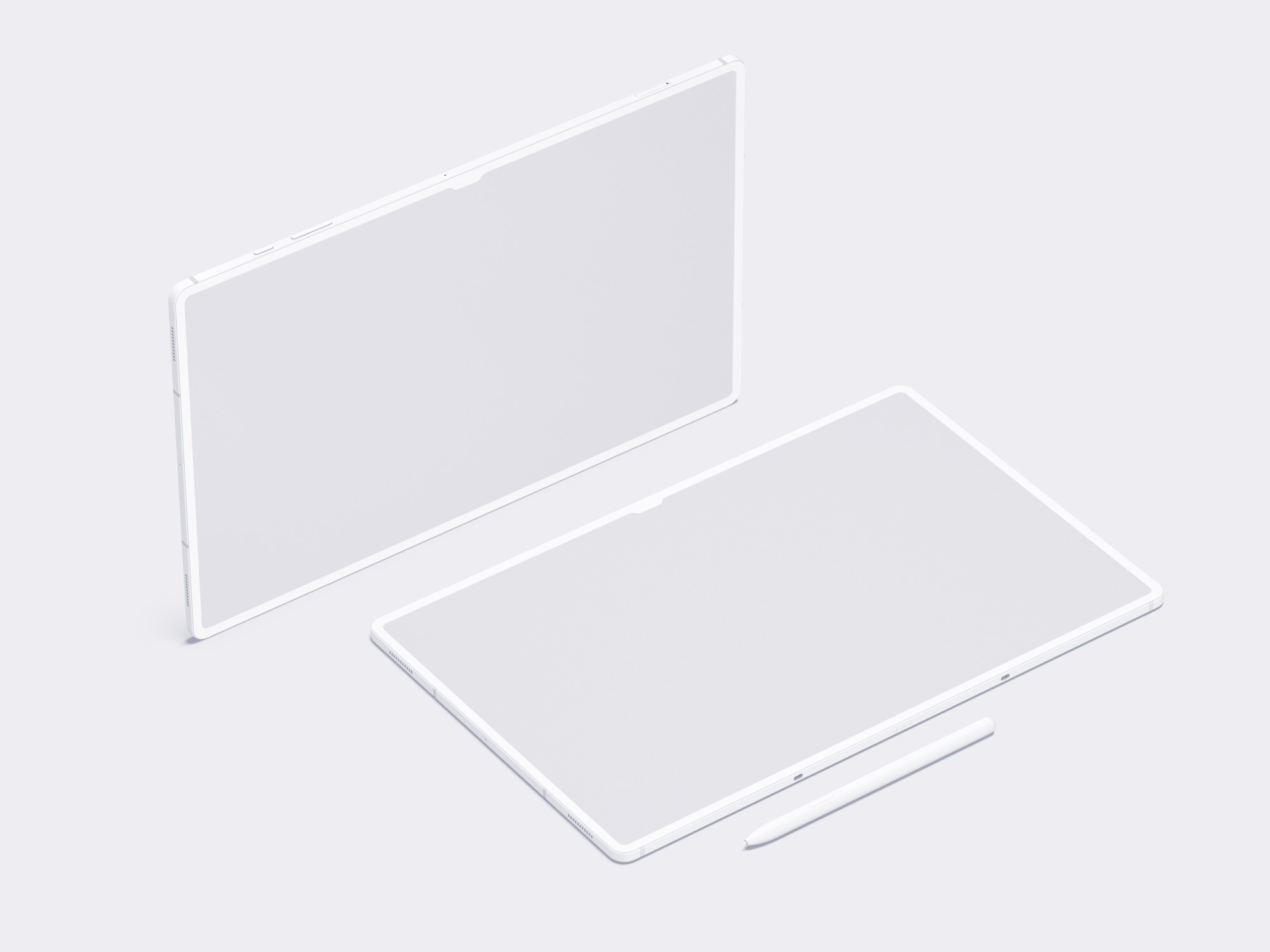 Samsung Tab S8 Ultra, Clay Scene 07 For Sketch, Figma