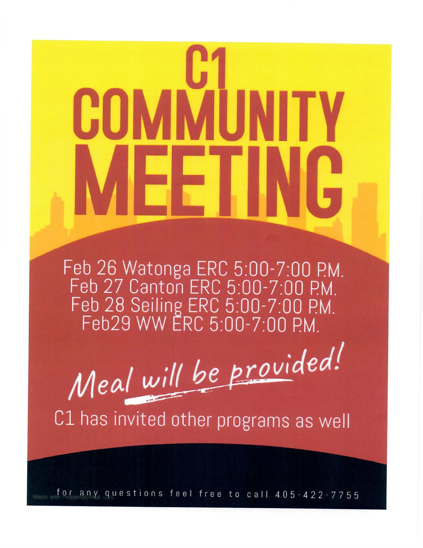 Cheyenne District 1 Community Meeting Canton | Cheyenne and Arapaho Tribes