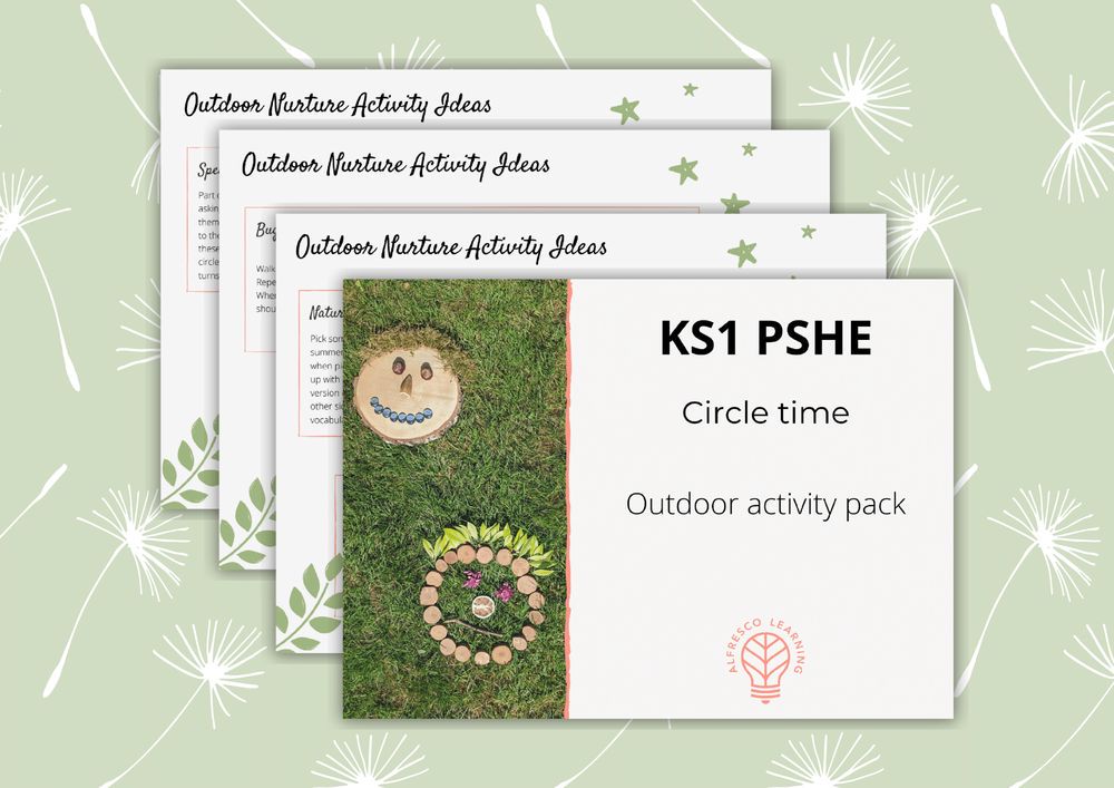 Taking KS1 Circle time activities Outdoors