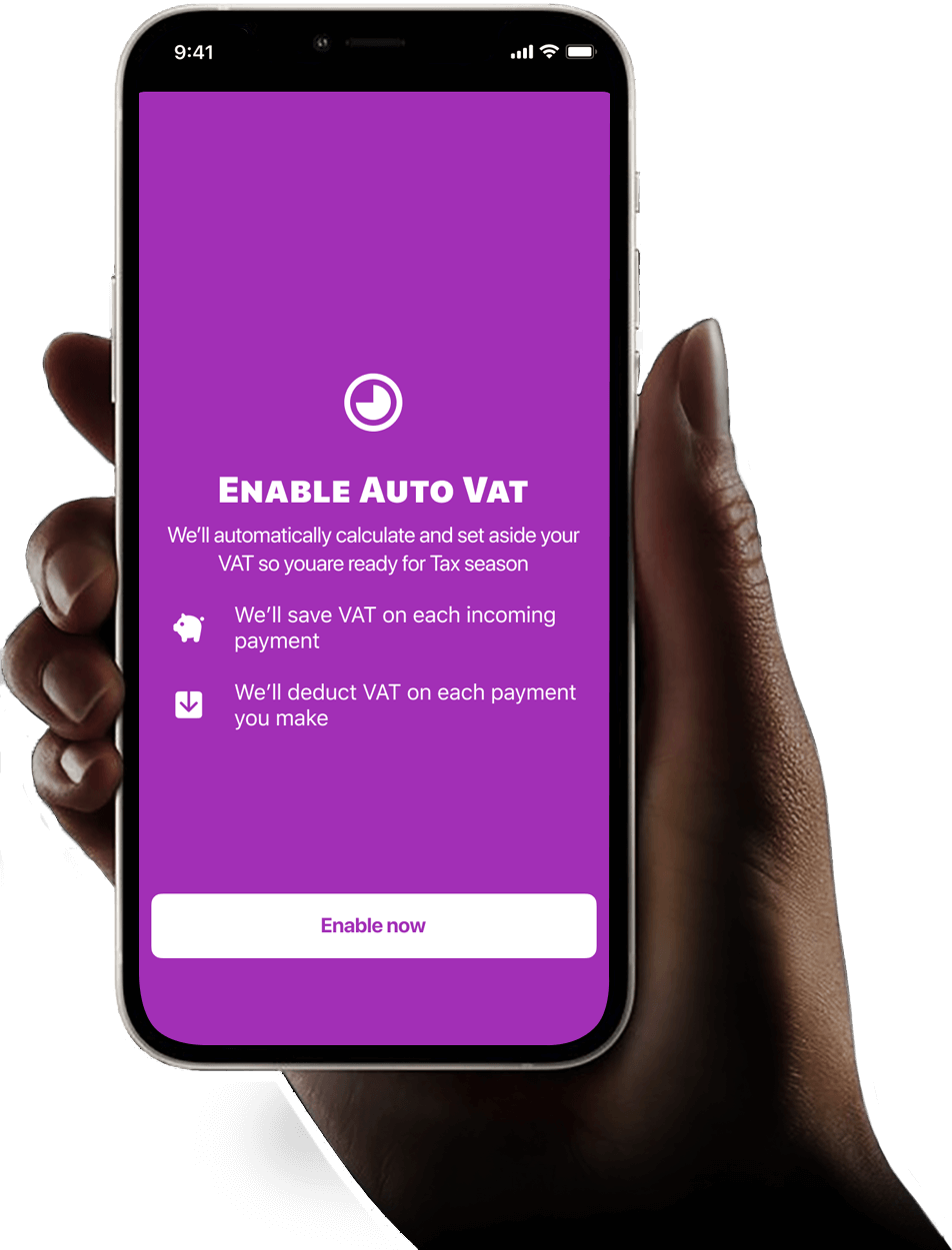 Auto VAT screen