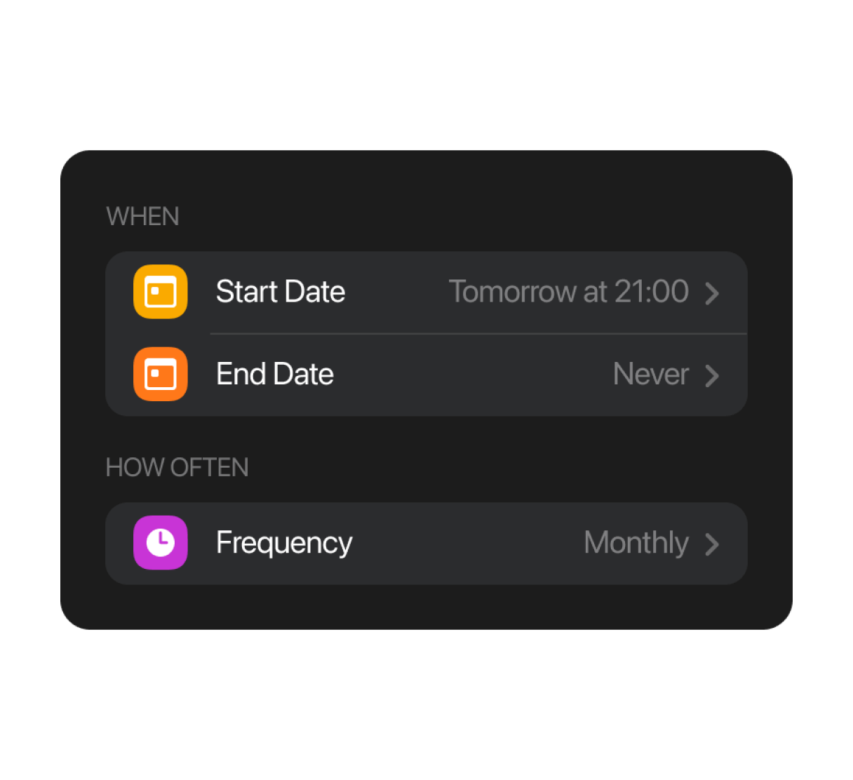 Feature visual