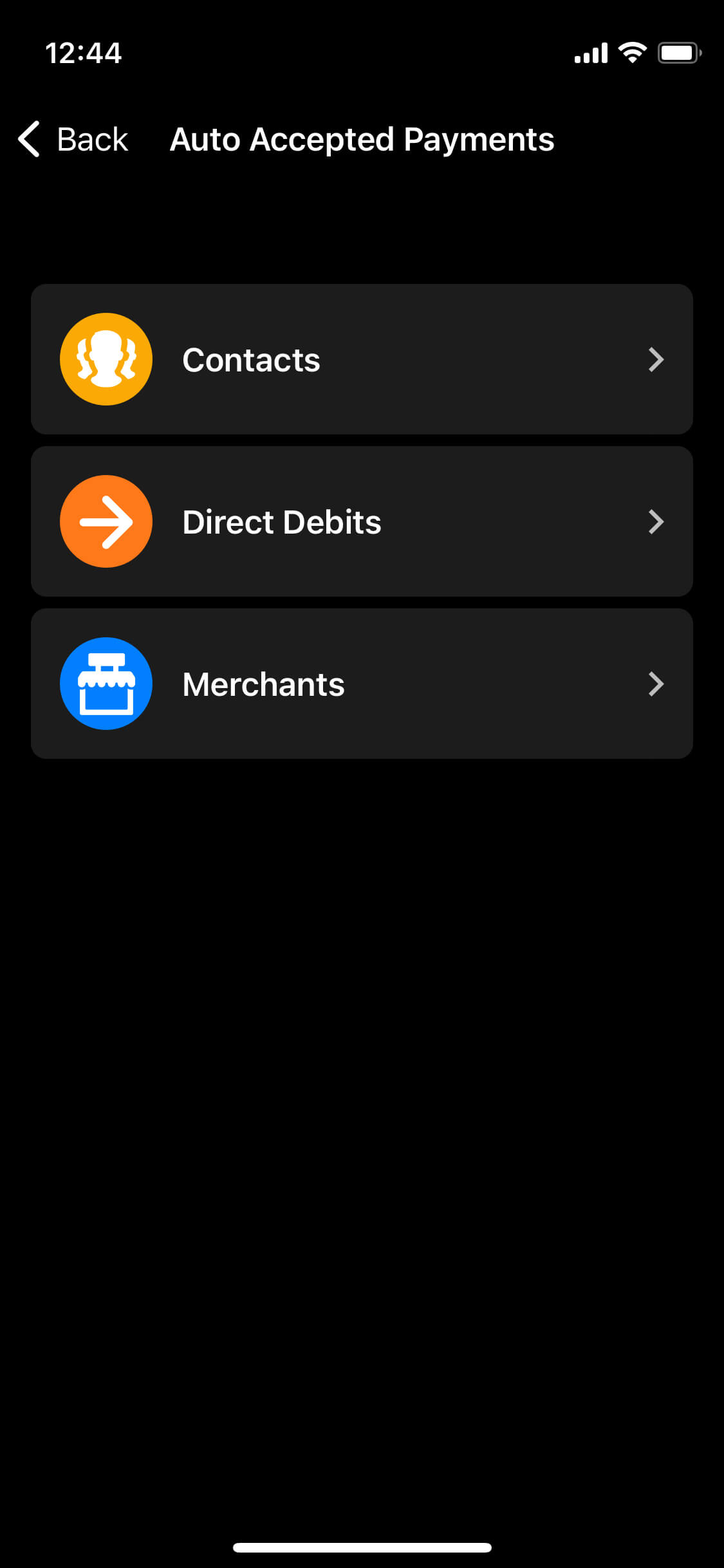 Screenshot of app screen
