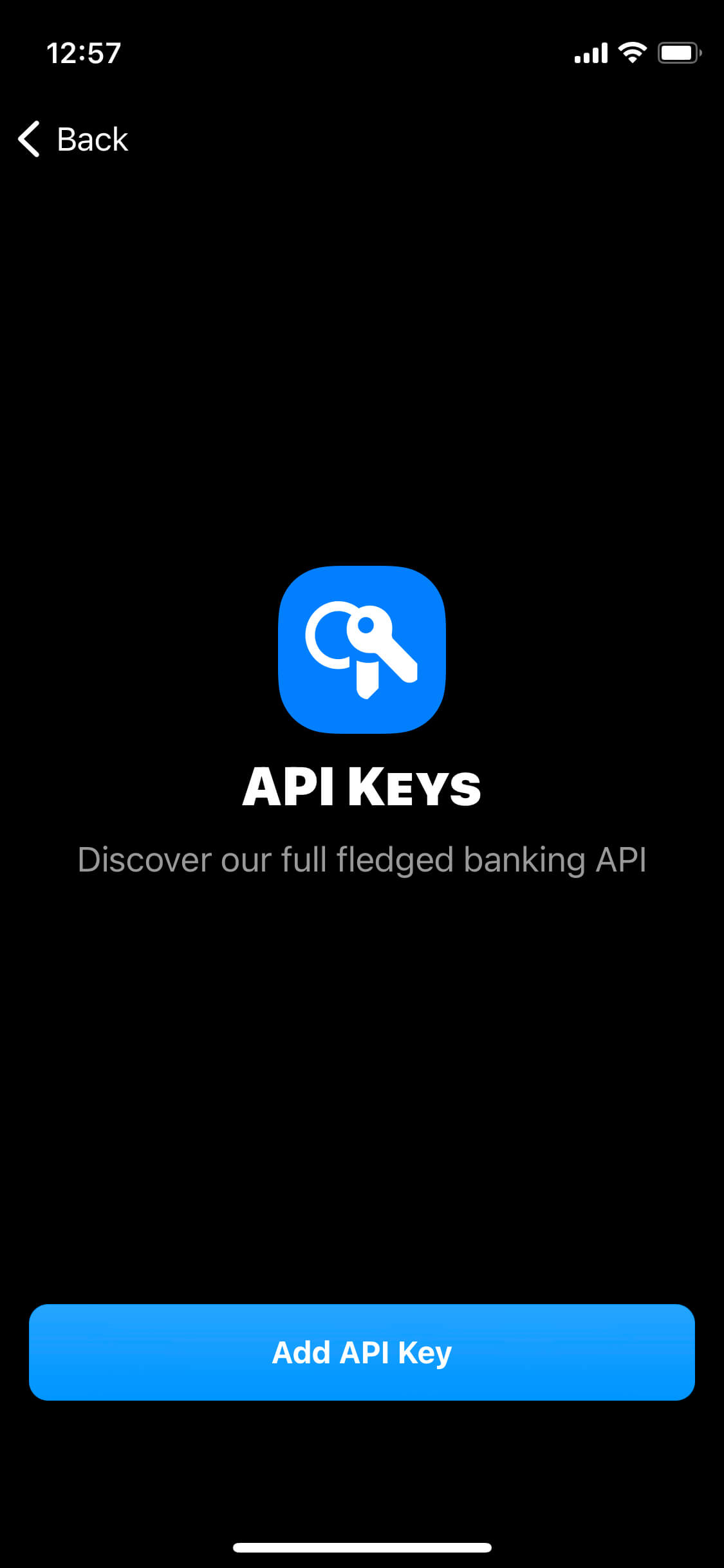 Screenshot of app screen