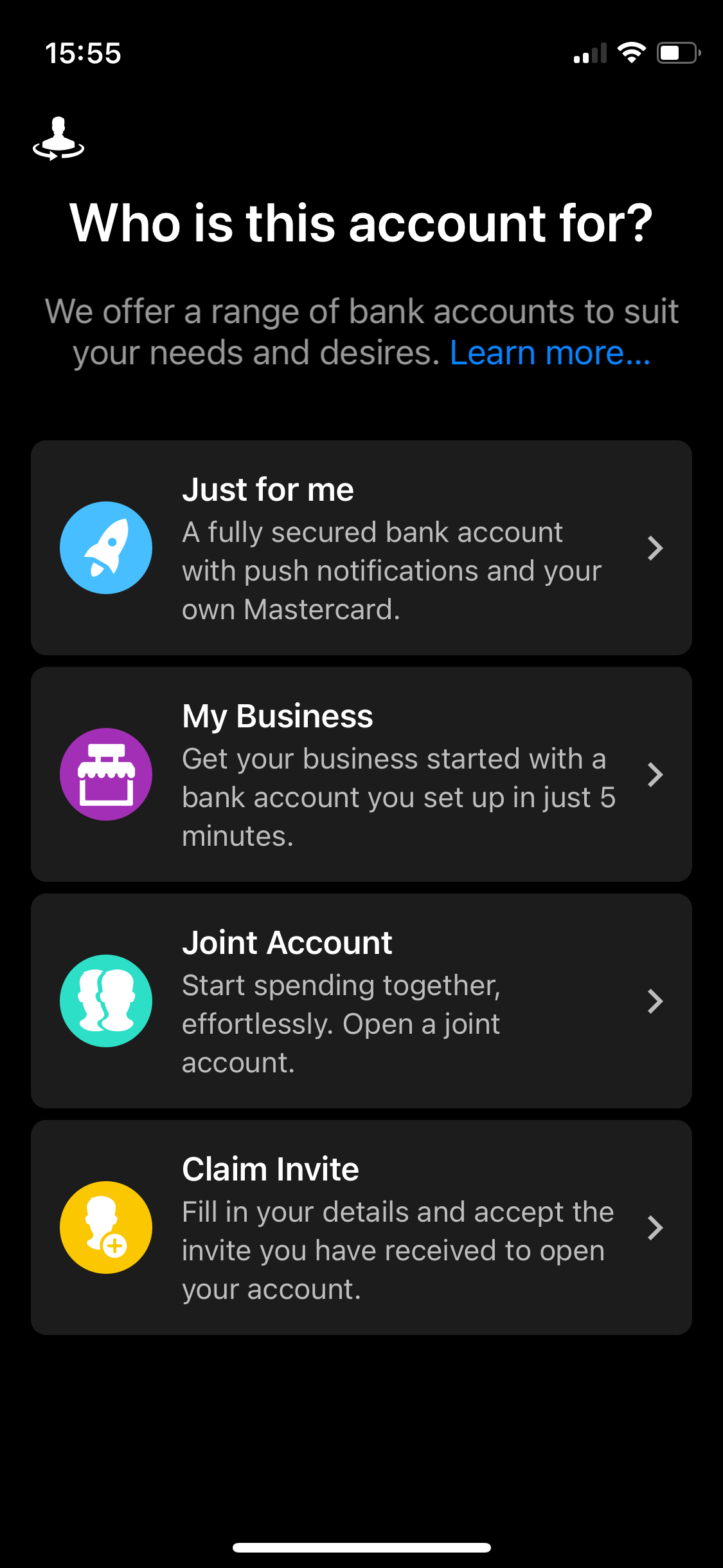 Screenshot of app screen