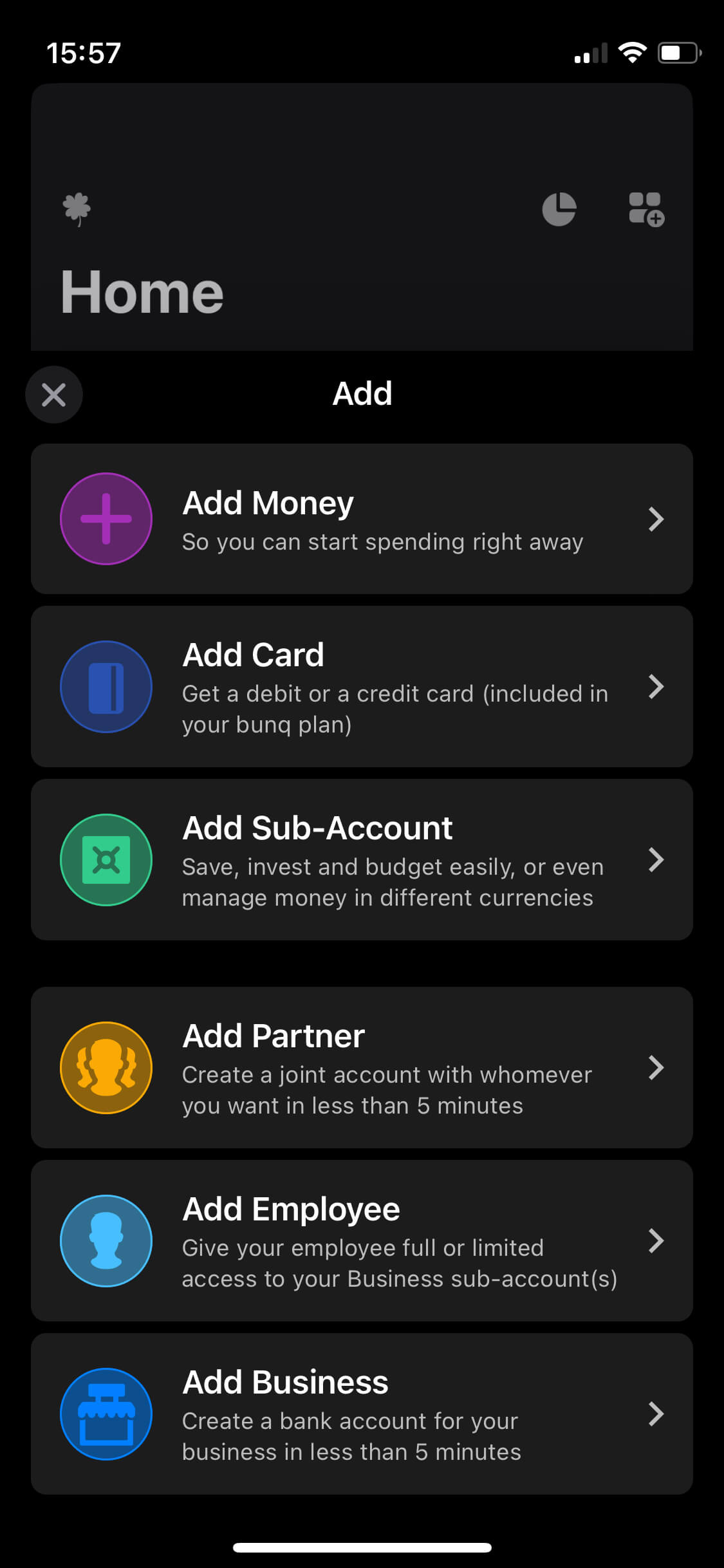 Screenshot of app screen