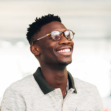 Young smiling man