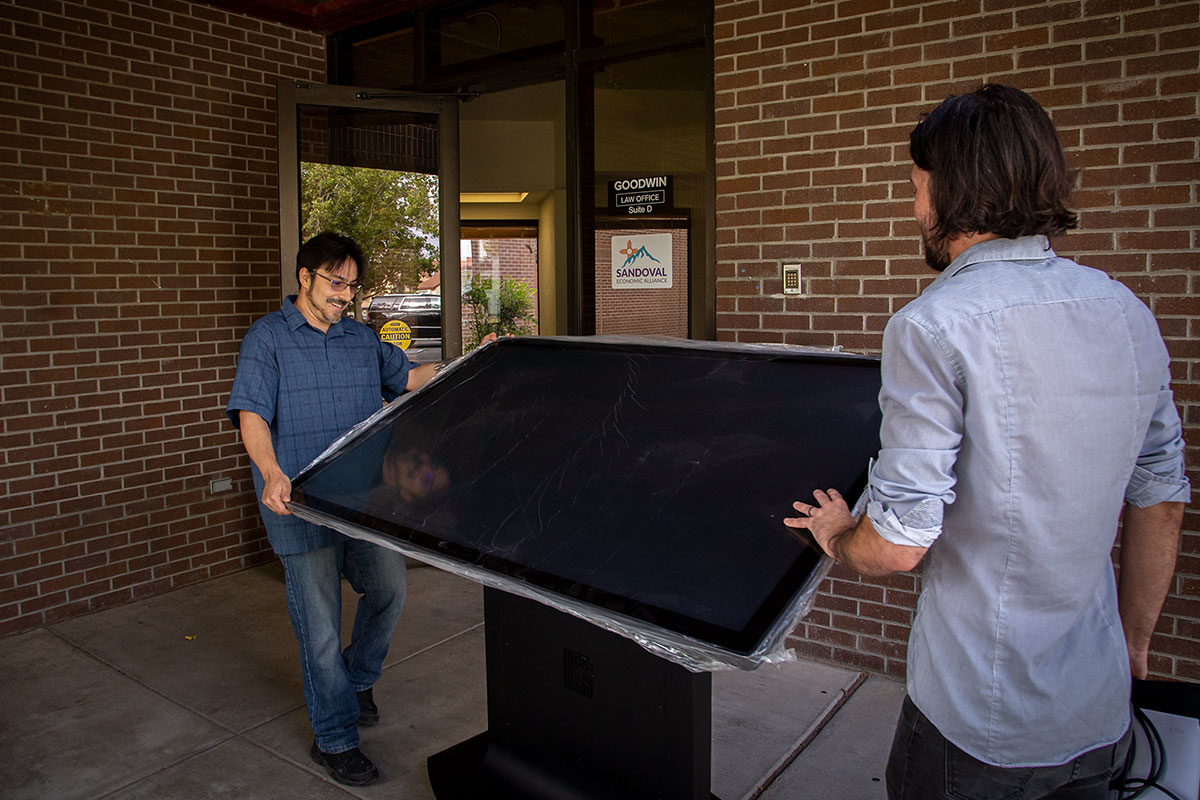 Ideum Donates Multitouch Drafting Table to Sandoval Economic Alliance