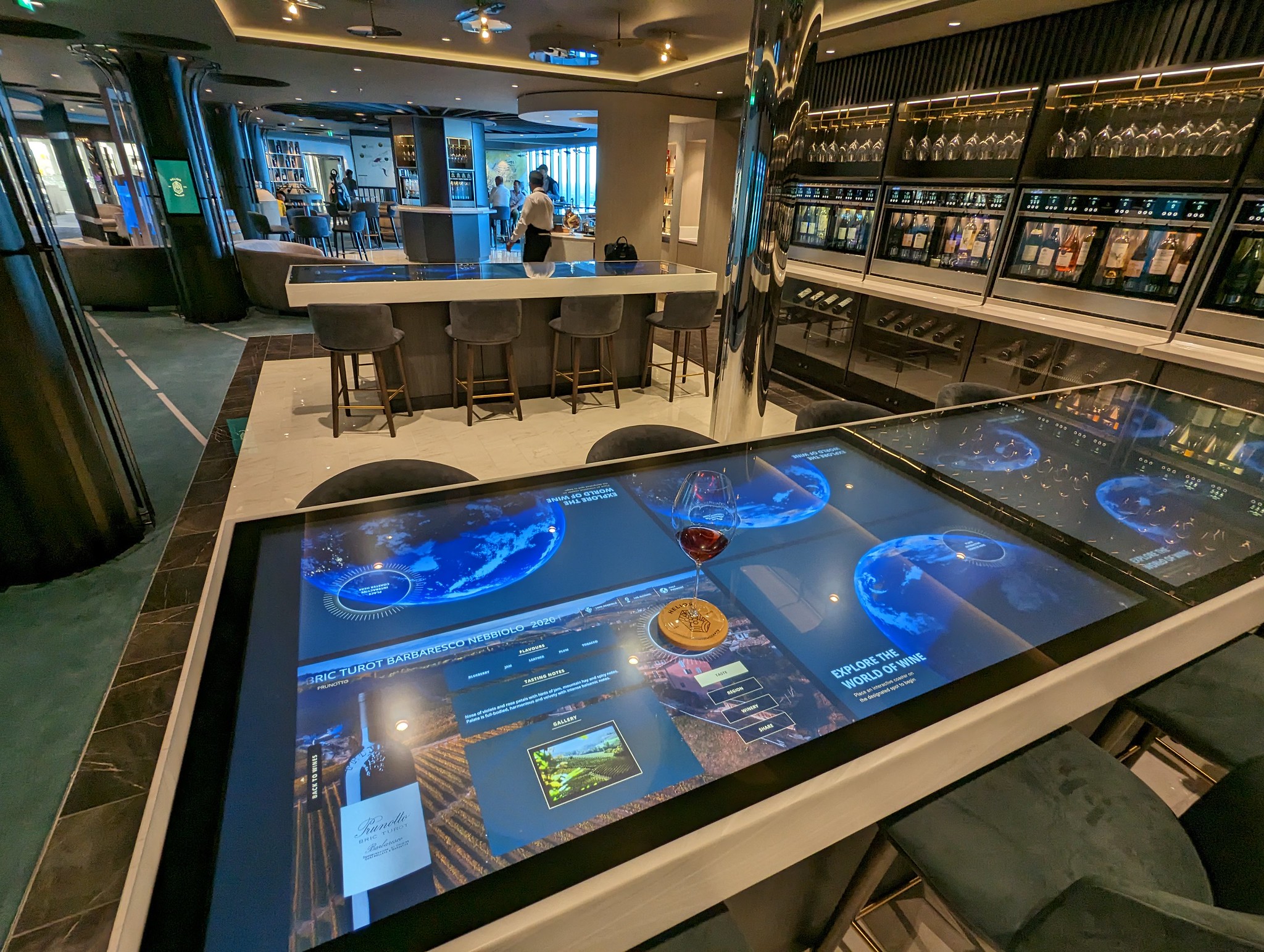 Sneak Peek of the Helios Wine Bar on MSC’s Newest Cruise Ship