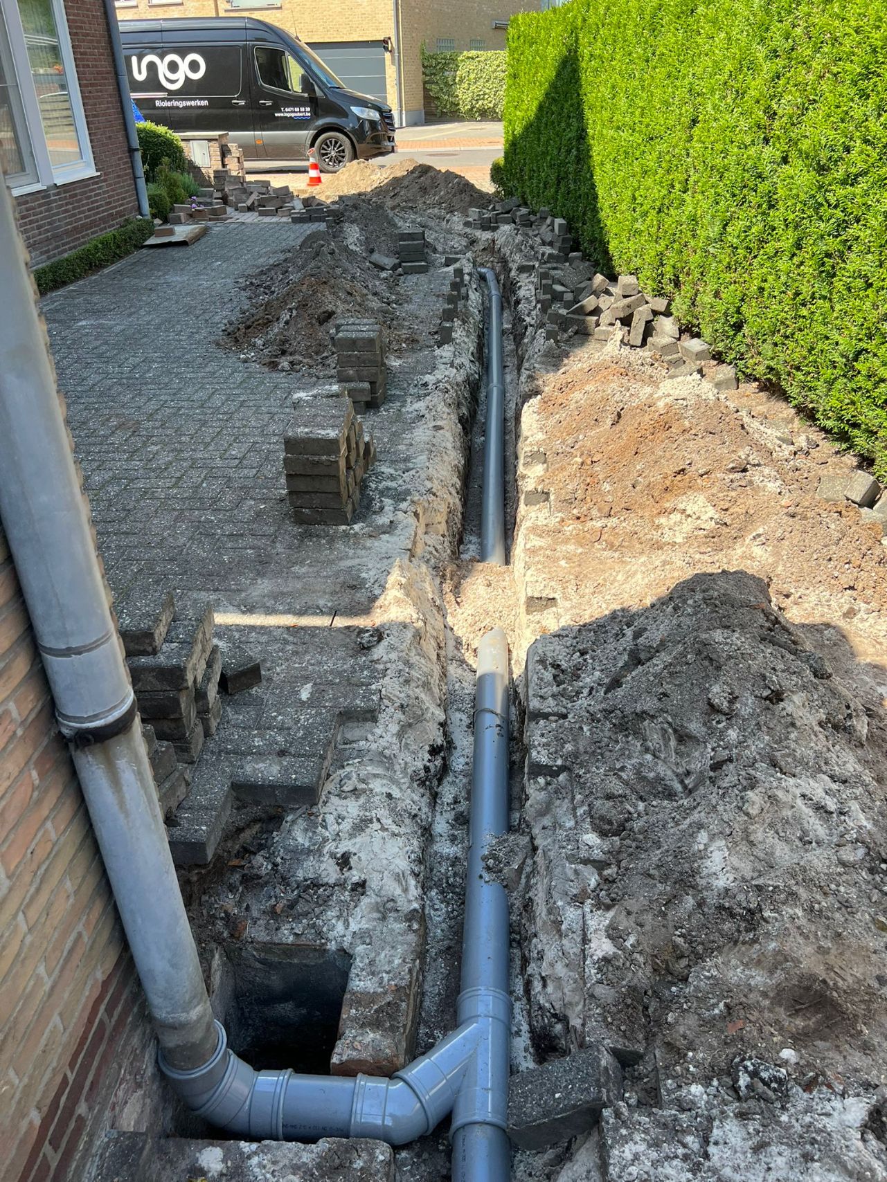 Ingo | Rioleringswerken | Ontkoppeling en renovatie riolering