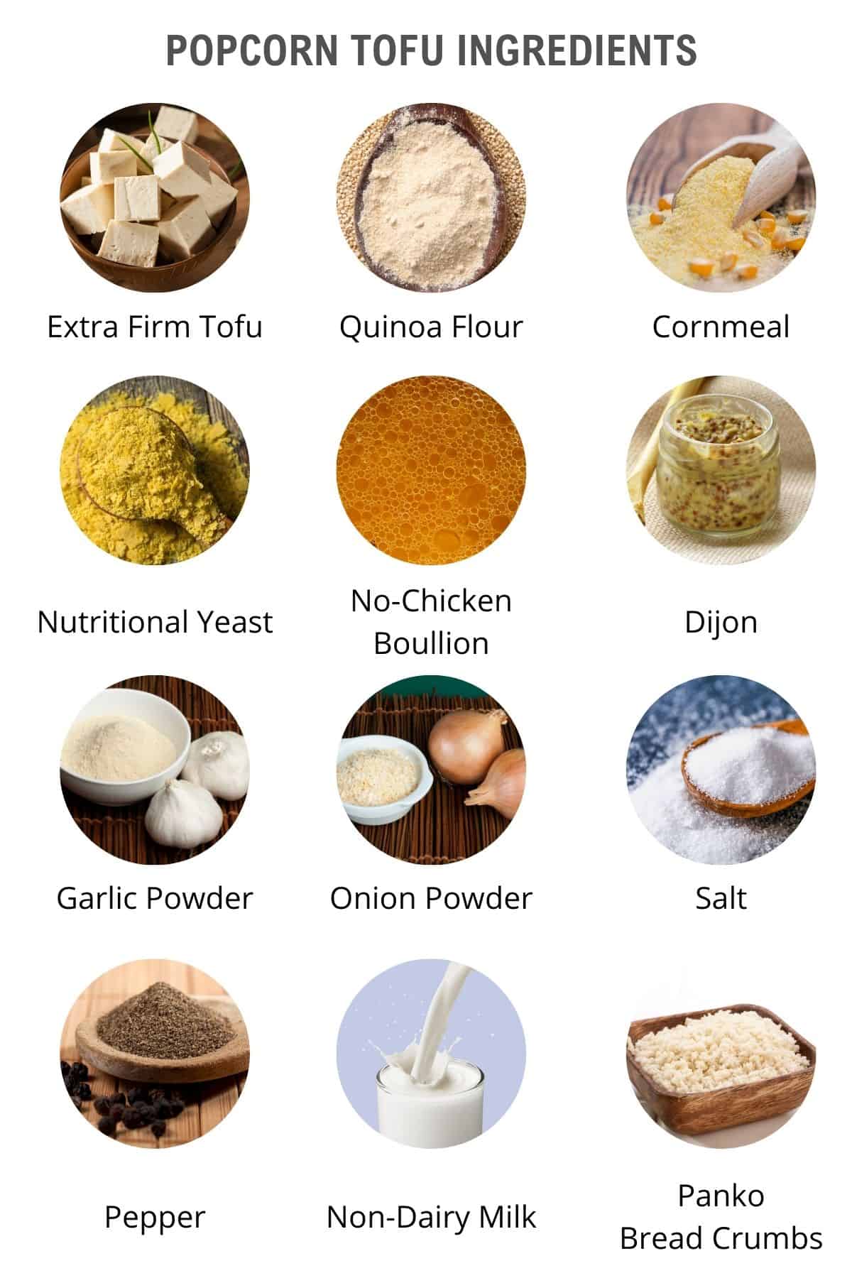 Popcorn Tofu Air Fried or Oven Baked Tofu Nuggets