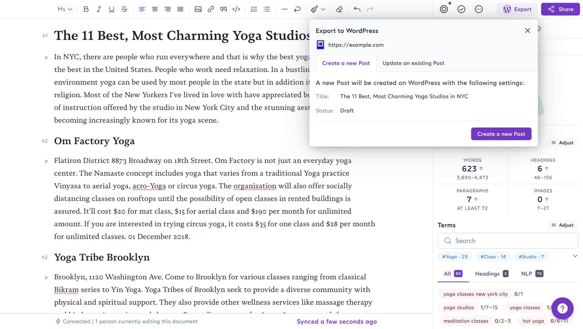 Surfer’s free WordPress plugin!