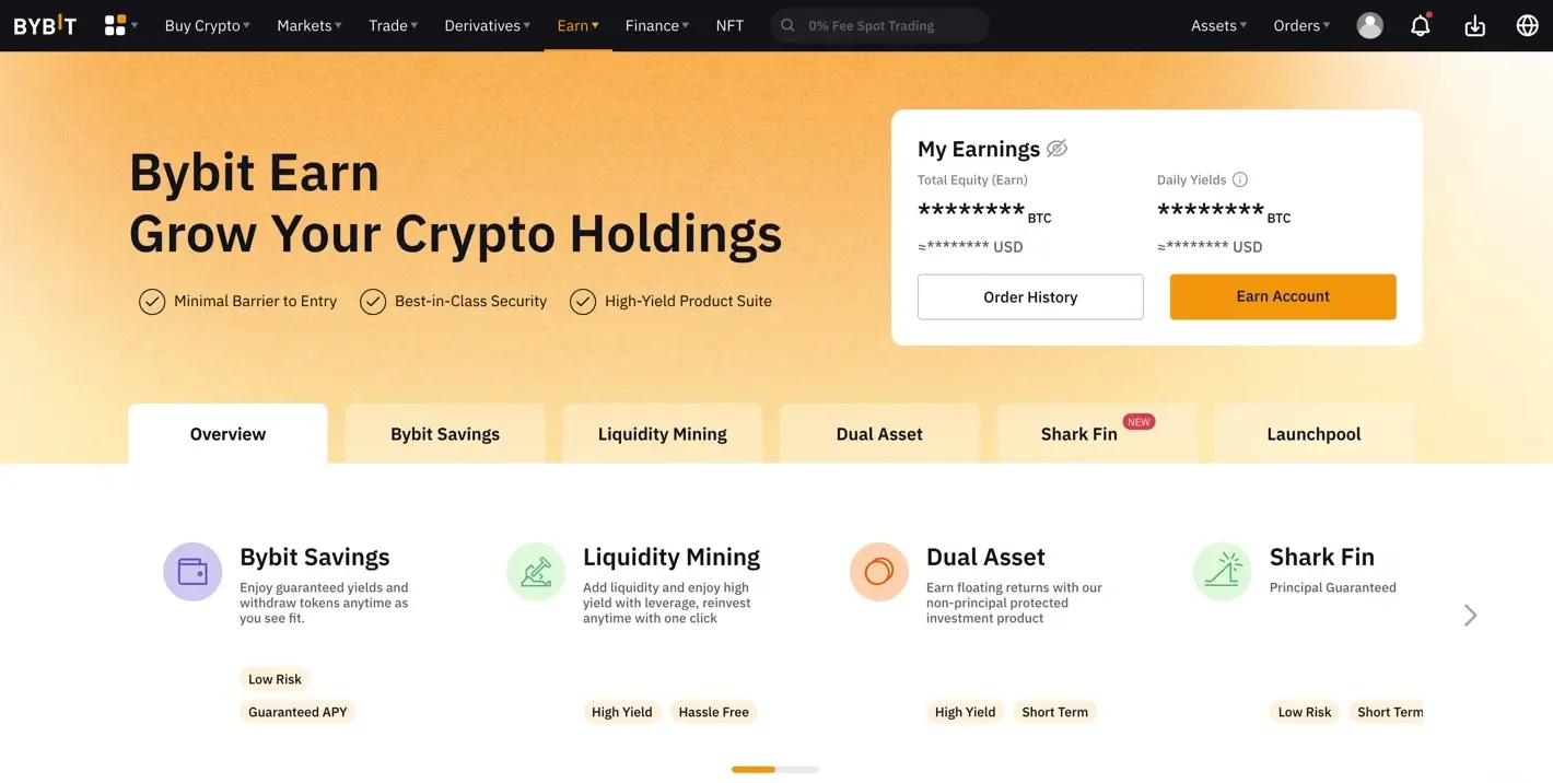 Bybit Staking Overview.