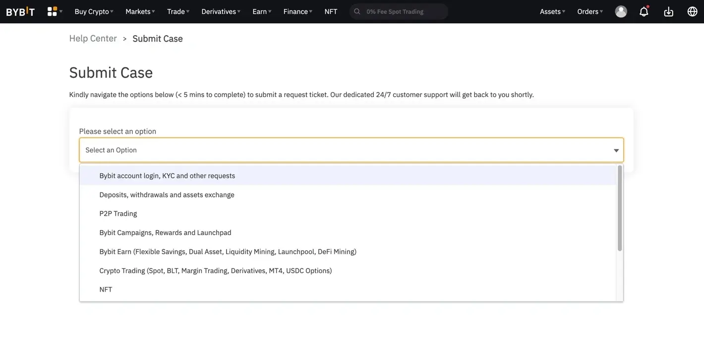 Bybit Online Ticketing System.