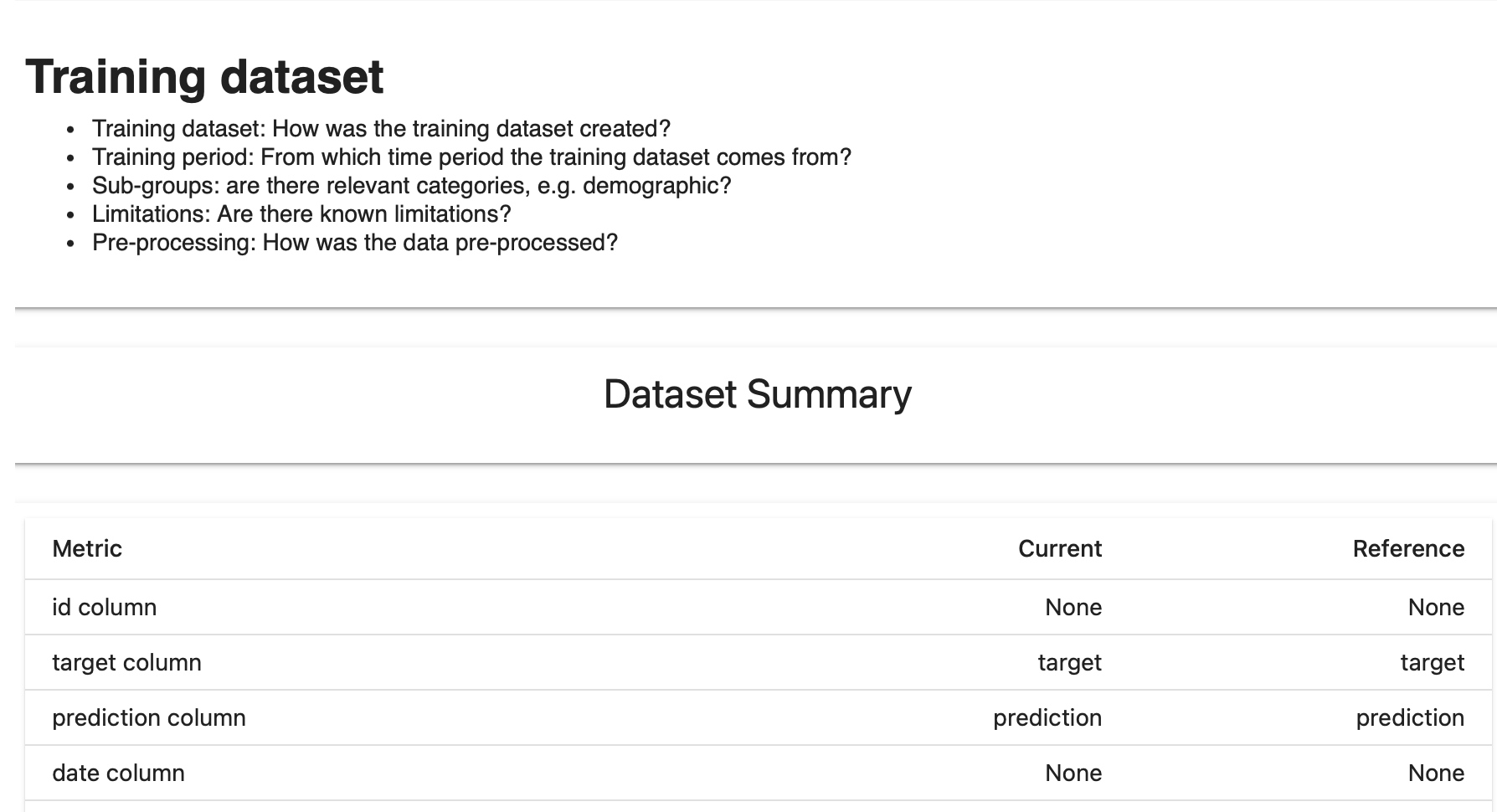 A simple way to create ML Model Cards in Python