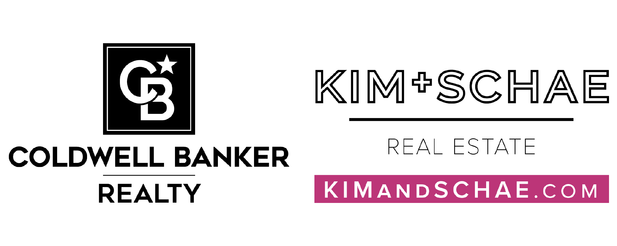 Coldwell Banker Realty/Kim & Schae Real Estate logos