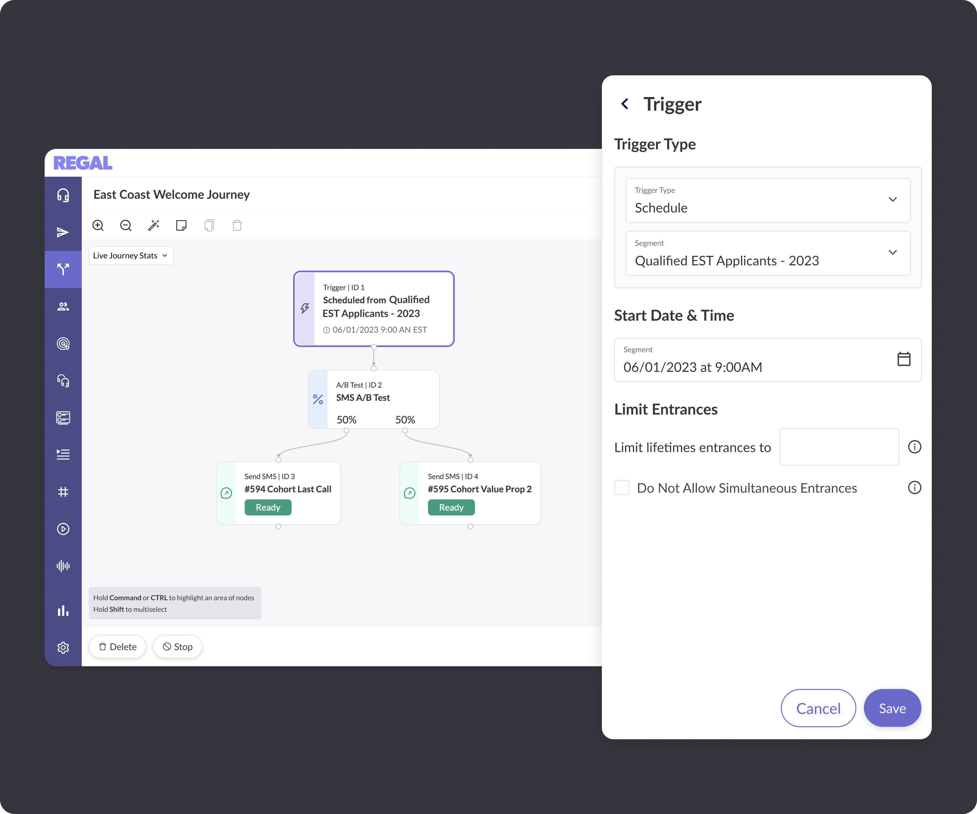 REGAL Announcement Regal Segment Builder
