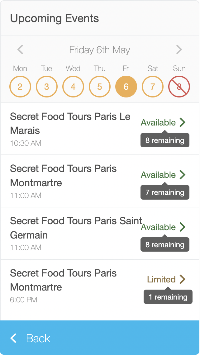 Multi Activity checkout