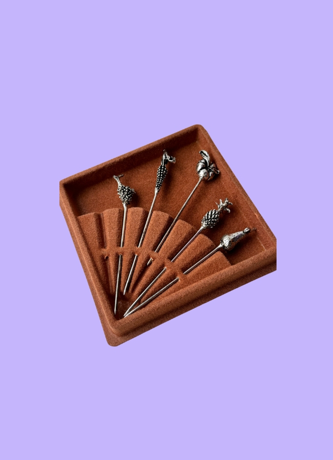Mendera Vintage fruit cocktail sticks (5)