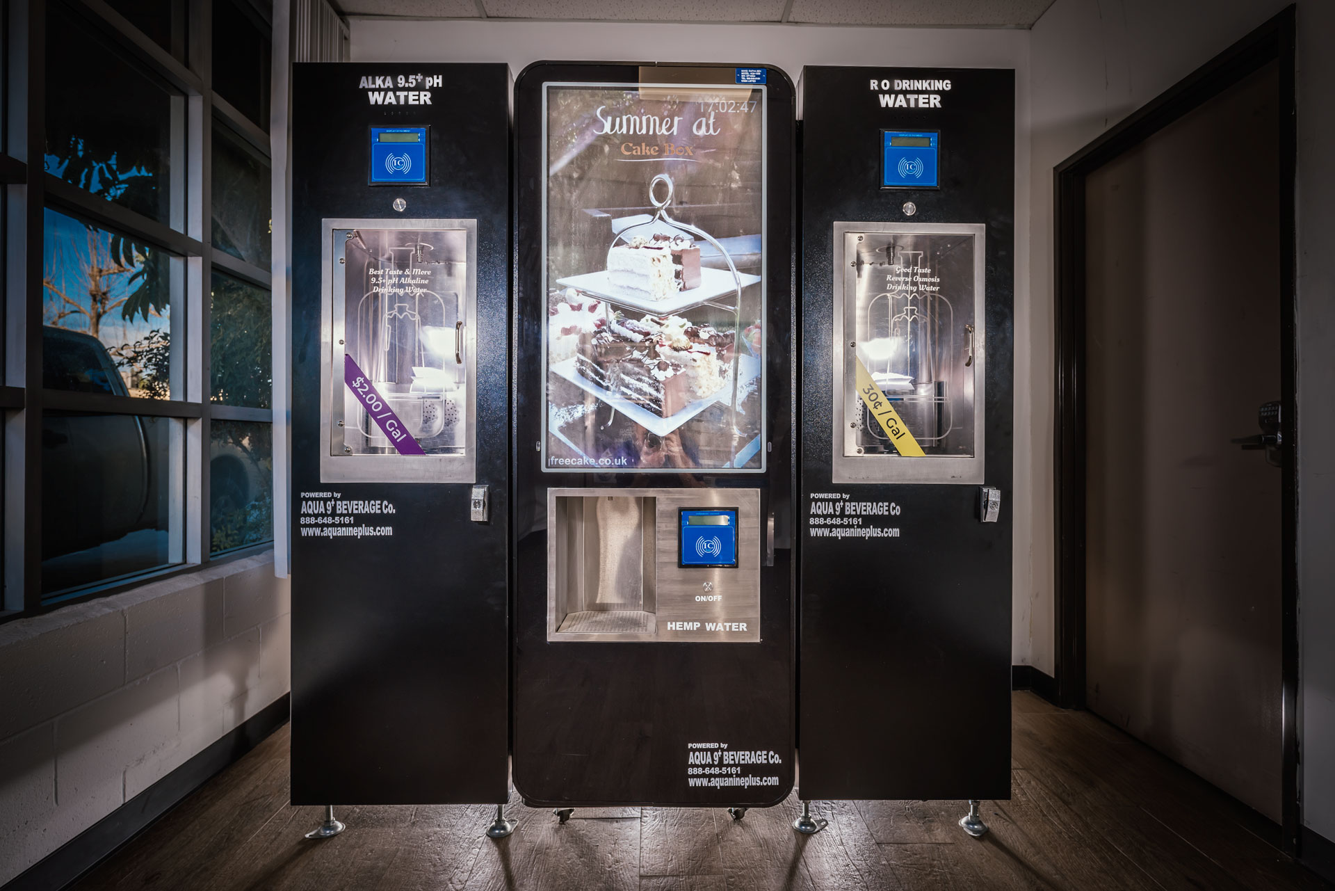 AQUA 9+ Bulk Water Vending Machine Business Opportunities 9.5+ pH