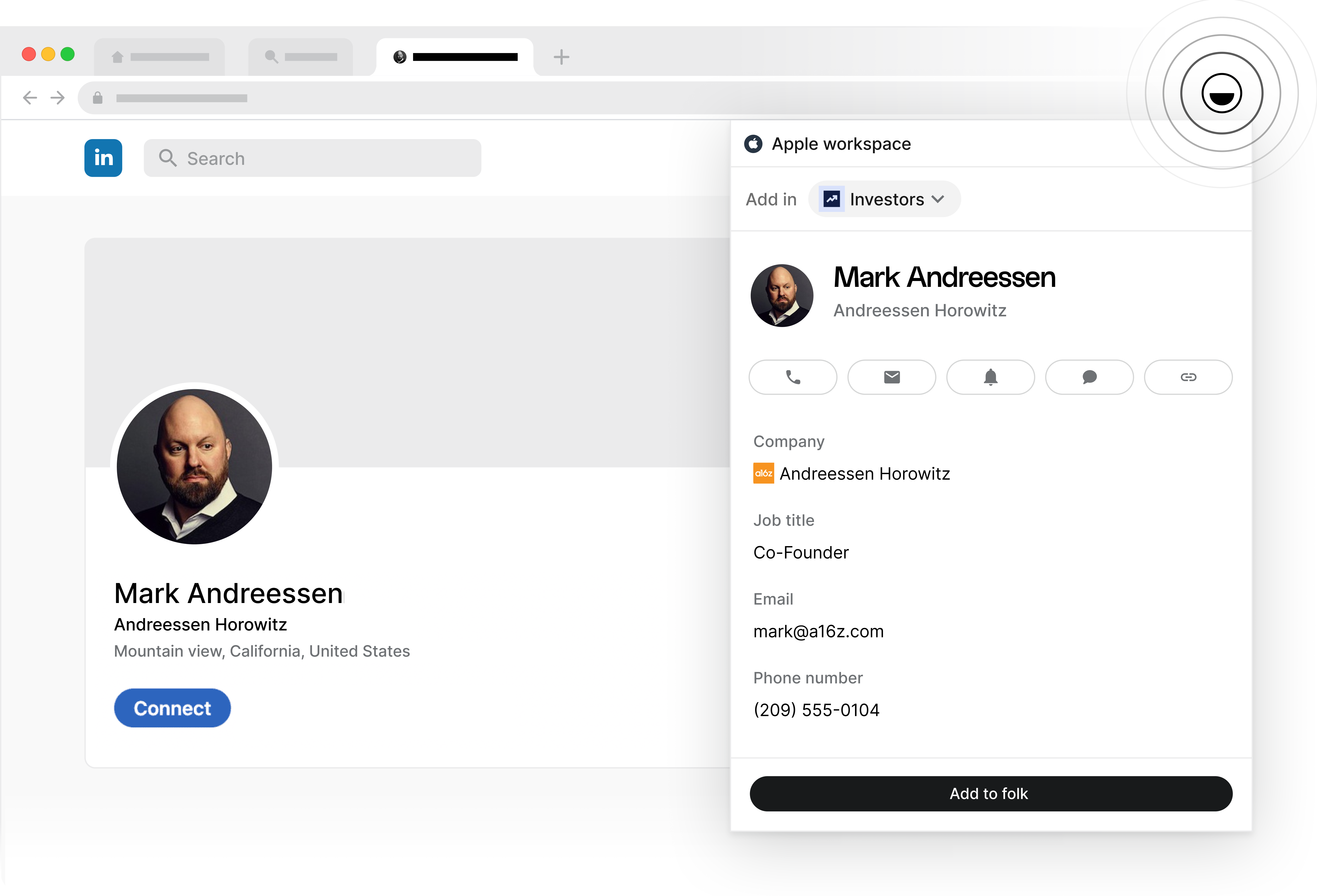 folk linkedin chrome extension