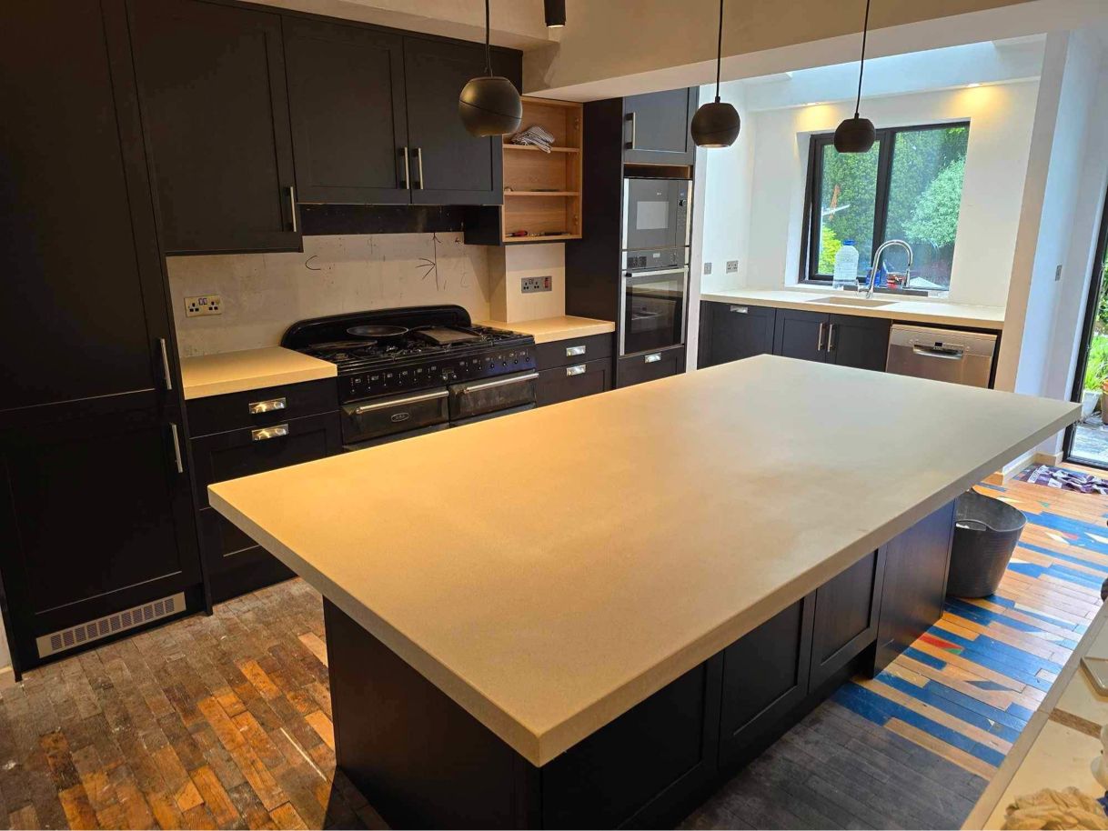 Galway Kitchen Polished Concrete Worktops