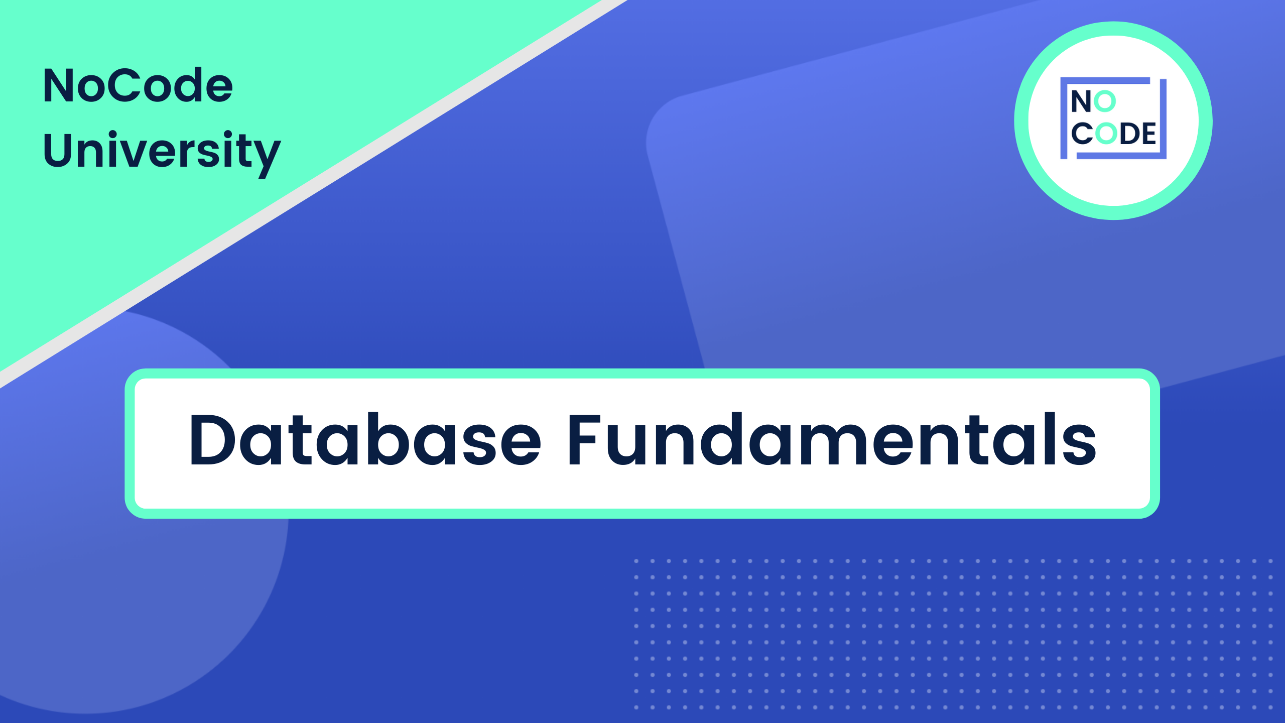 Database Fundamentals