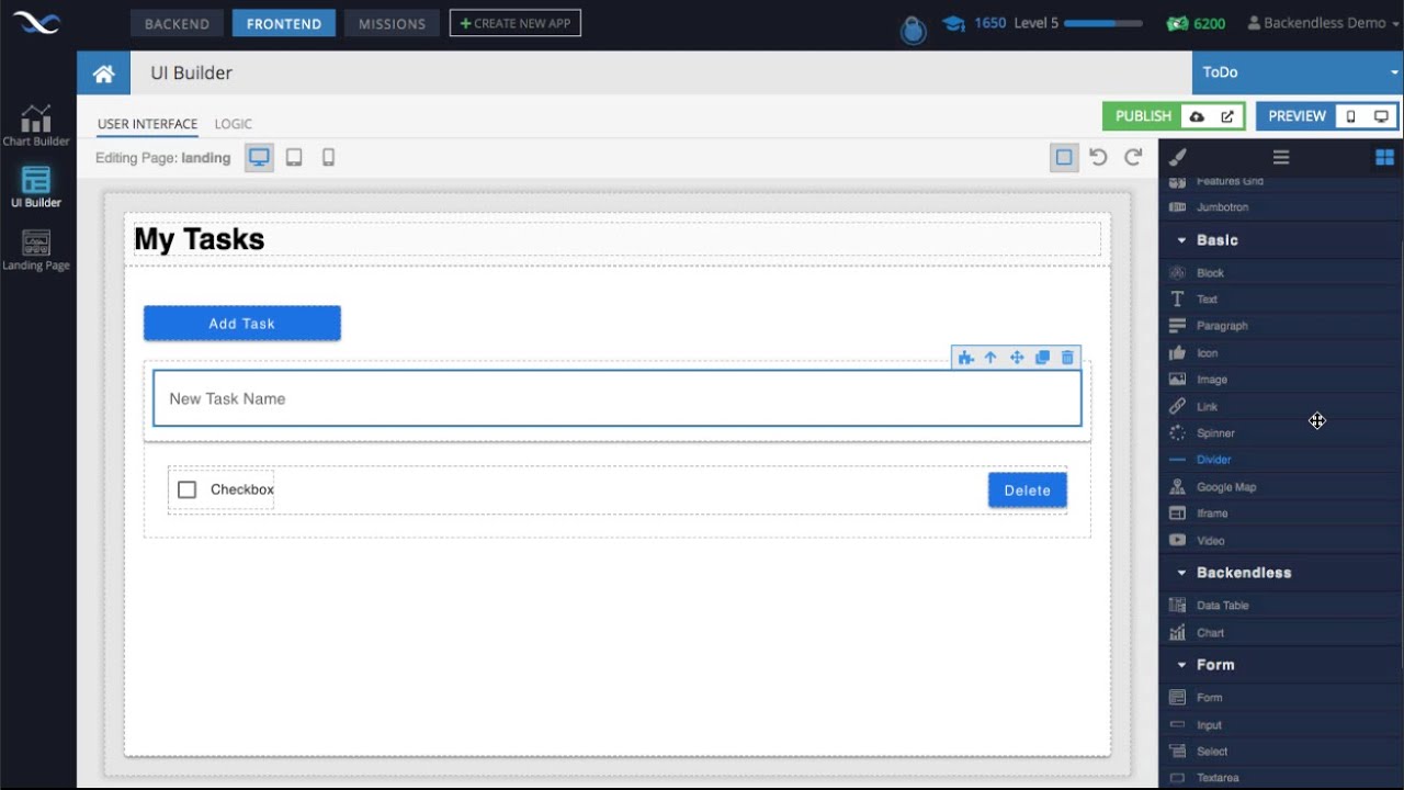 Developing a To-Do app with Backendless