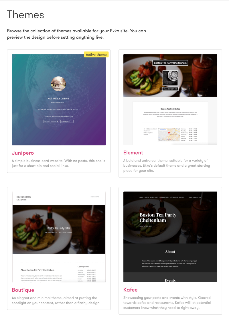 Ekko Themes