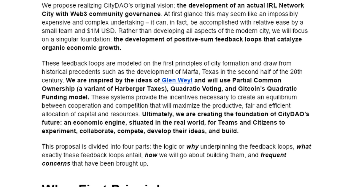 CityDAO CIP-100 FINAL TEXT