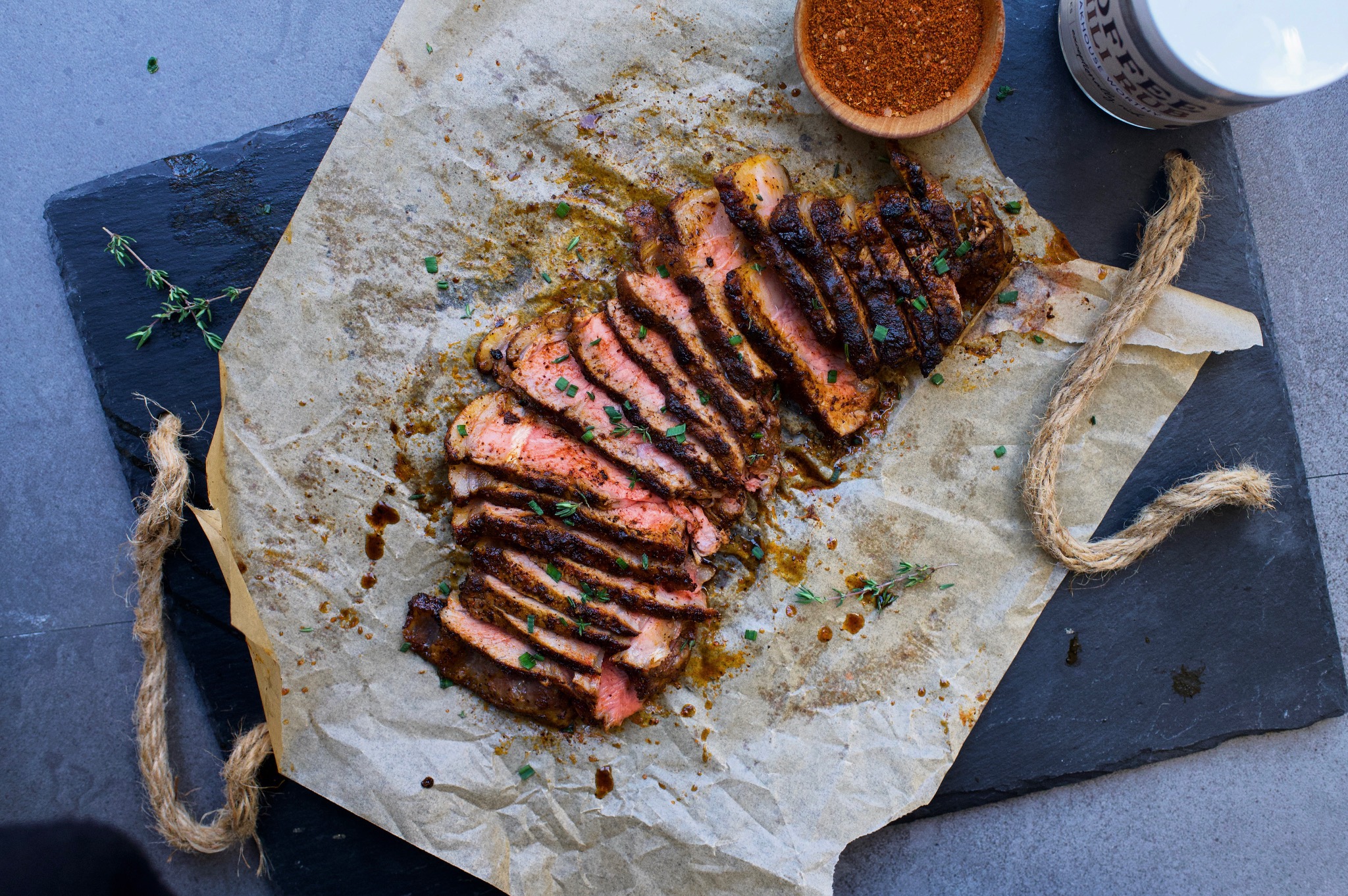 Coffee Chili Rubbed Steak