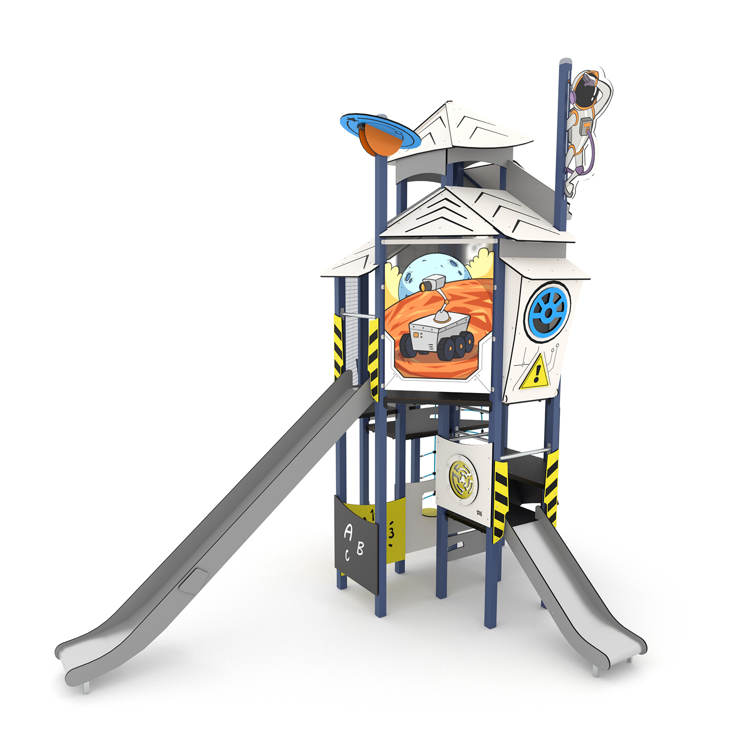 Small Single SpaceThemed Play Structure Morti Sport & Play Equipment