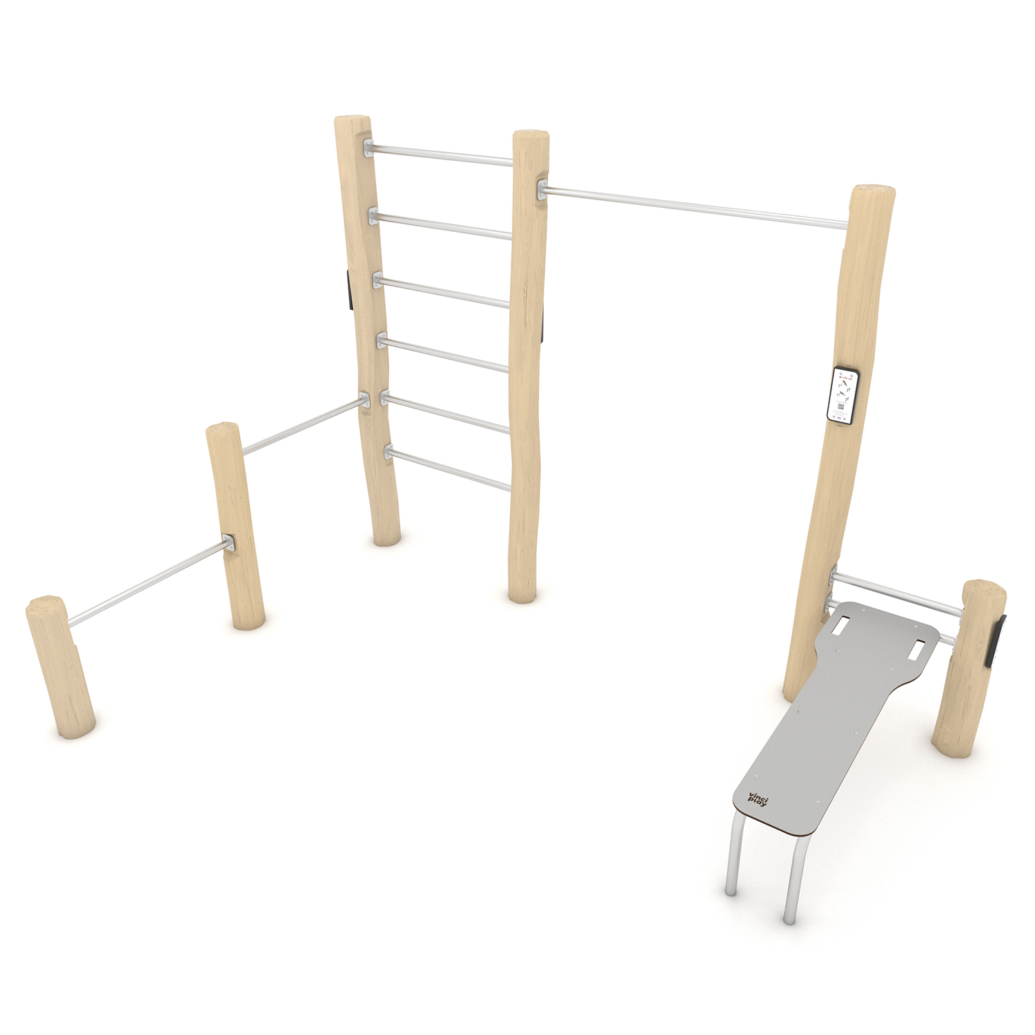 Wooden Fitness Trail Collection 1 Morti Sport & Play Equipment