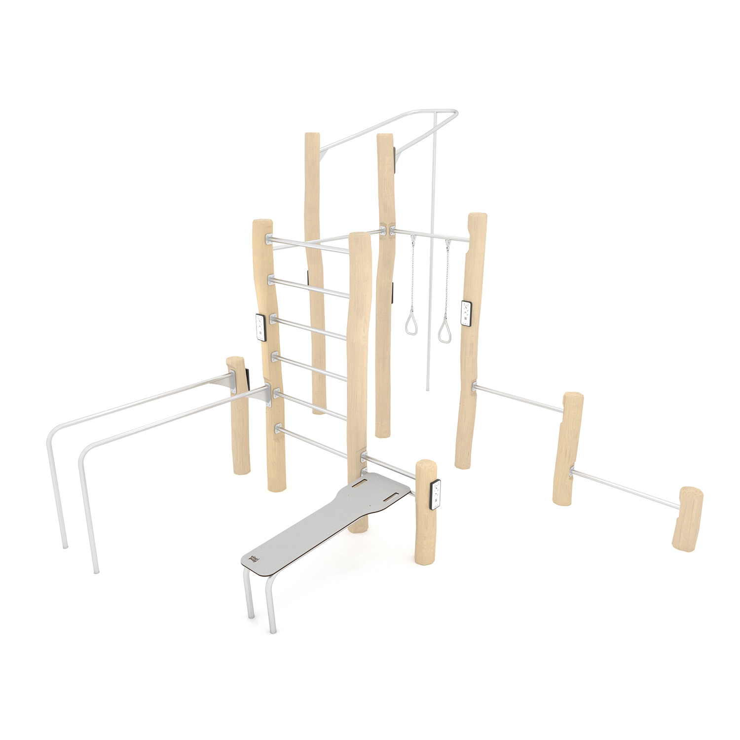 Wooden Fitness Trail Collection 3 Morti Sport & Play Equipment