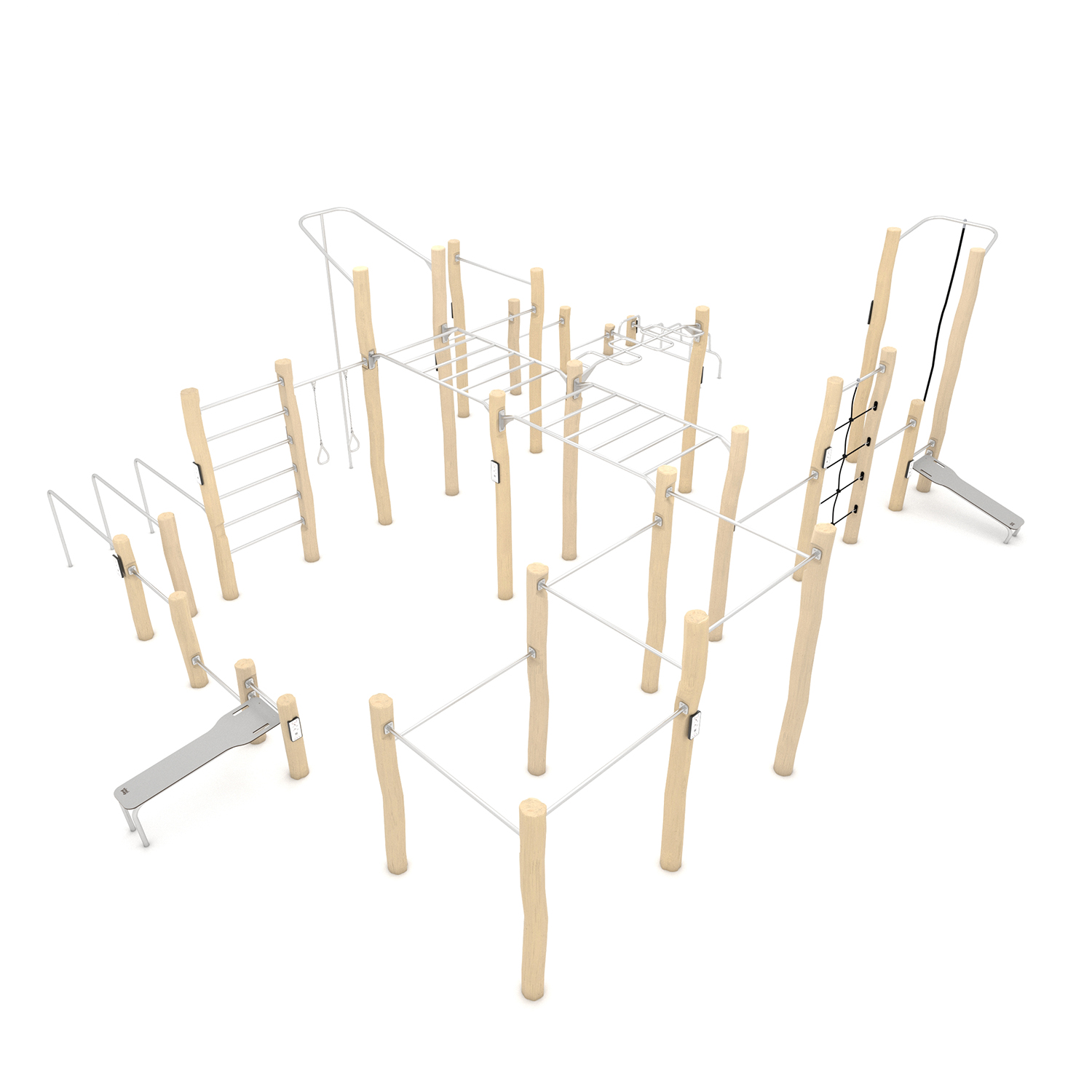 Wooden Fitness Trail Collection 7 Morti Sport & Play Equipment