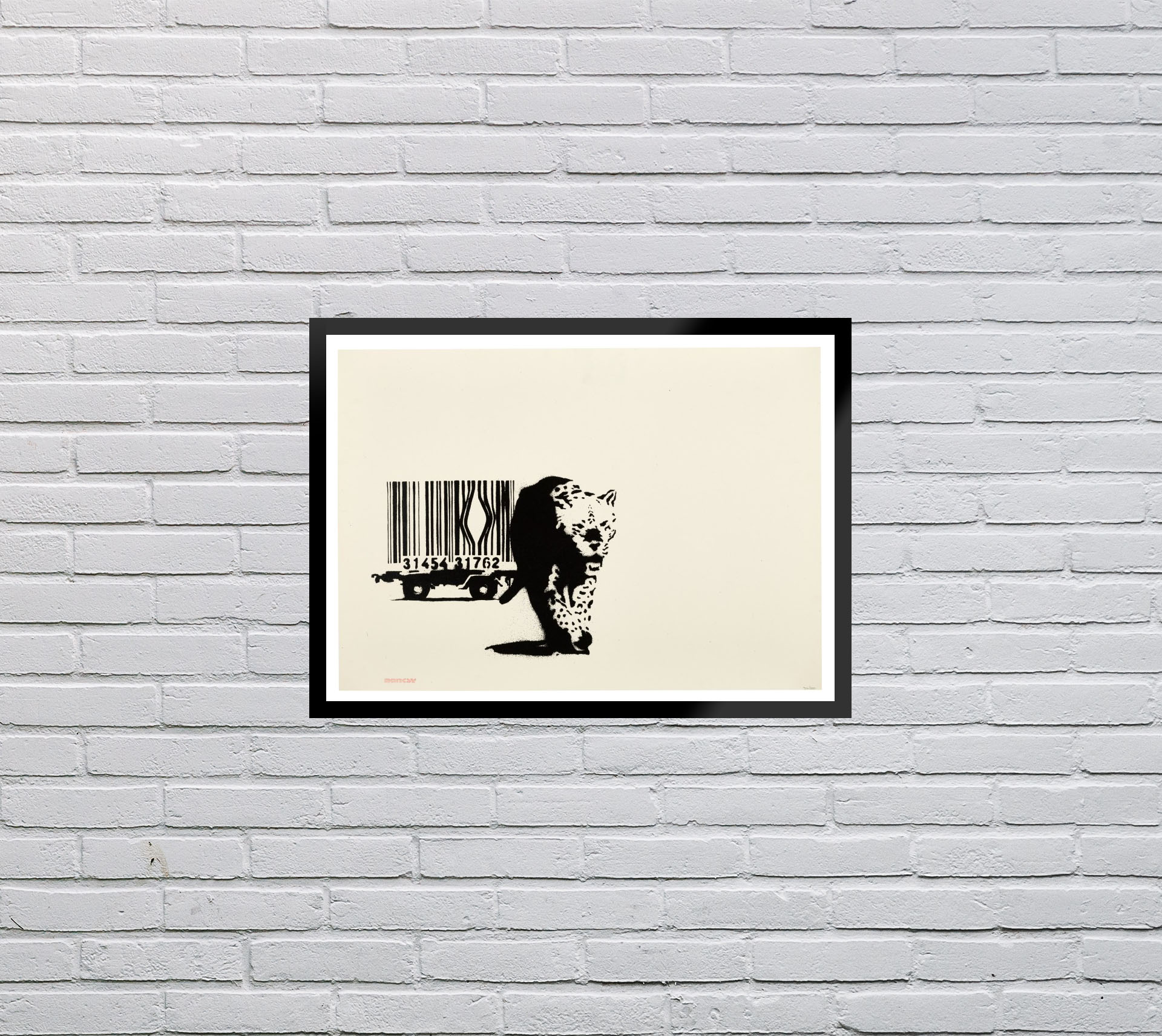 BARCODE LEOPARD Banksy ART808
