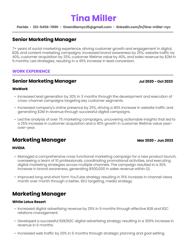 100  Free Resume Templates for Job Seekers Explore Templates by Style