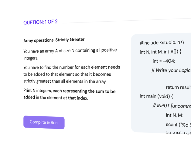 Assess candidate’s coding skills with iMocha’s real time coding simulator