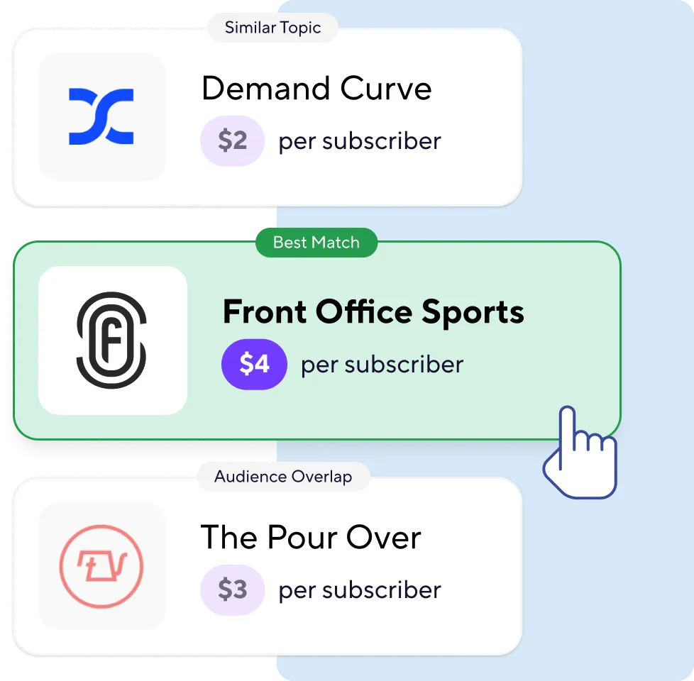 graphic of newsletter options 