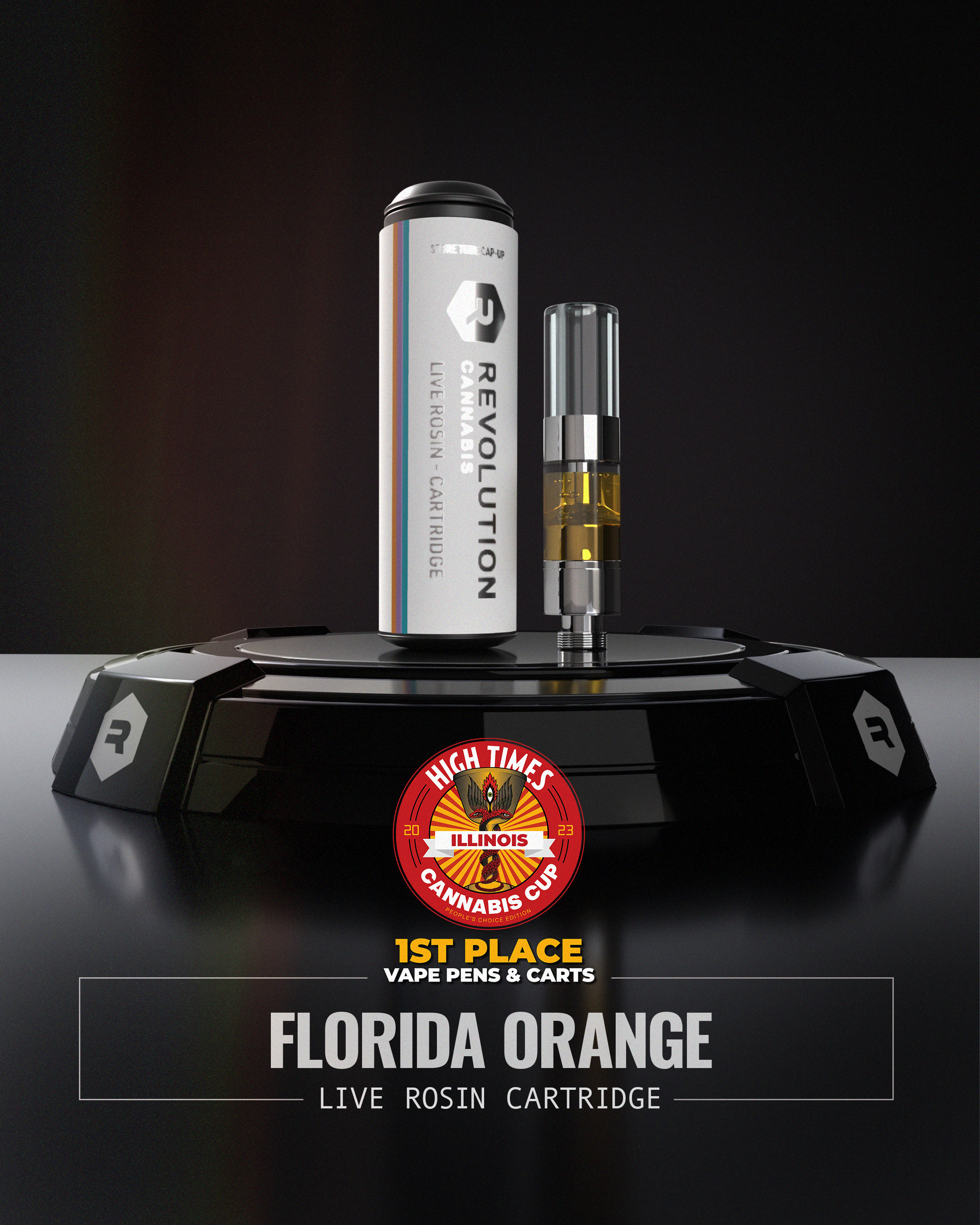 A Florida Orange cartridge and tube.