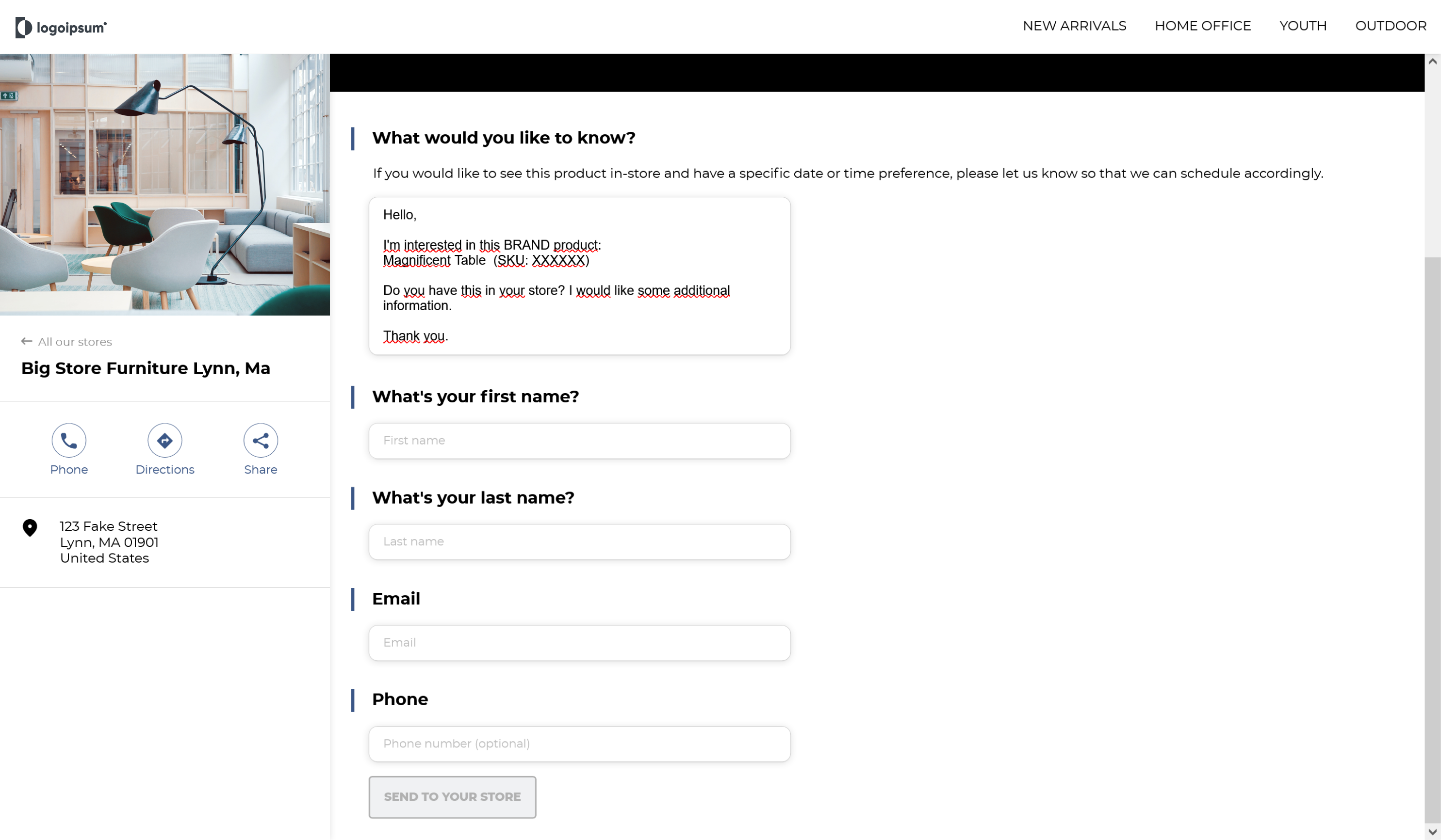 Store Locator Questionnary