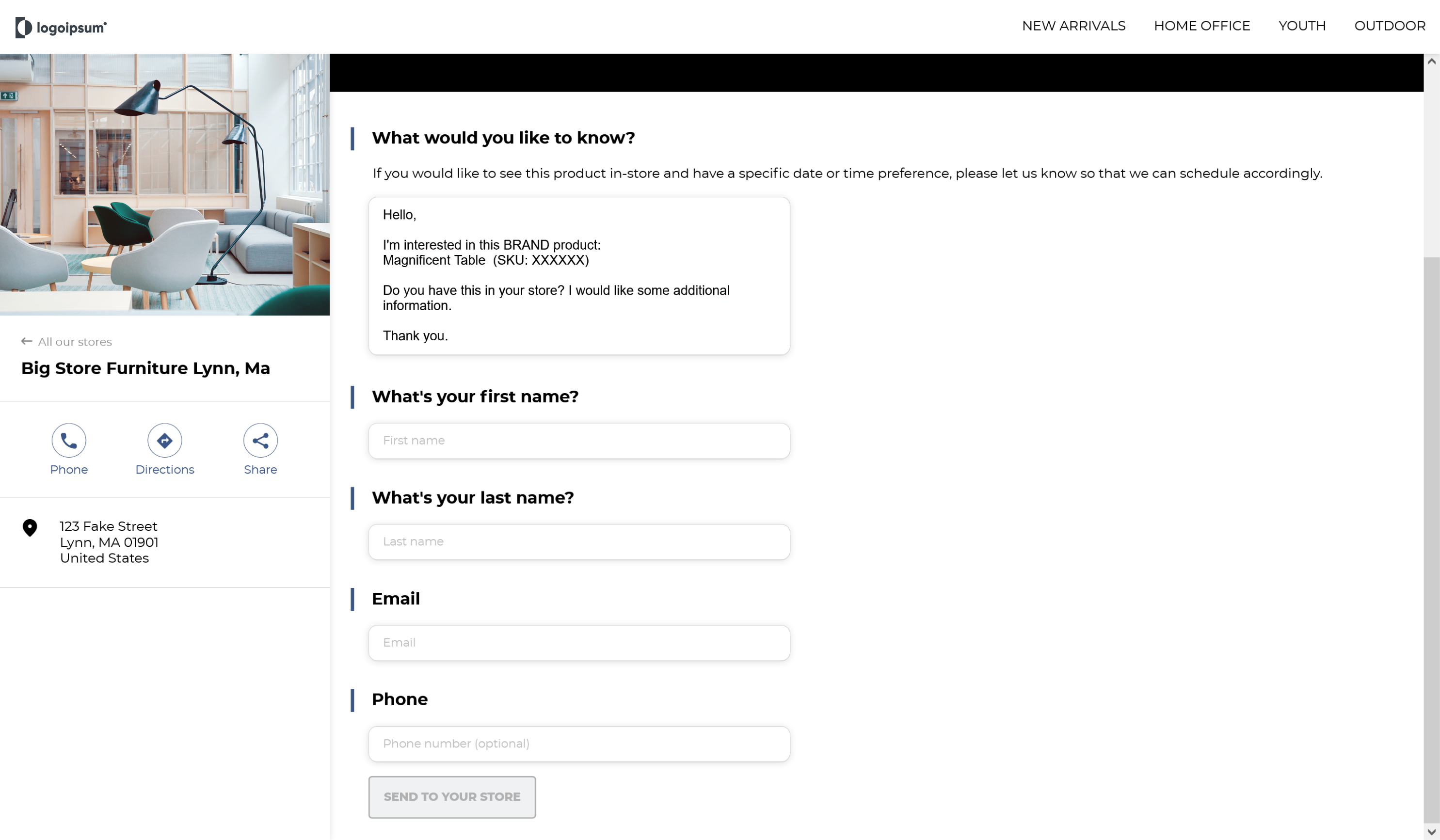 Store Locator Questionnary