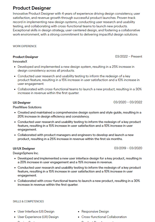 7 Instructional Designer Resume - 6435896cb29d15630ebf0079 Product%20Designer Resume Sample P 500 