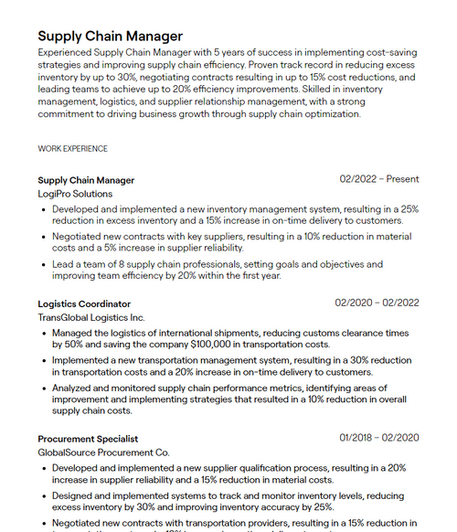 3 Supply Chain Manager Resume - 644165798617a01cd36039e5 Supply%20Chain%20Manager Resume Sample P 500 